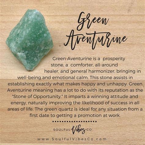 green aventurine crystal benefits